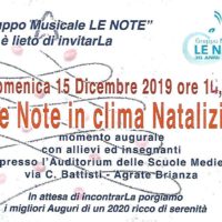 Le Note in &quote;clima&quote; Natalizio 15/12